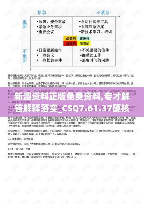 新澳资料正版免费资料,专才解答解释落实_CSQ7.61.37硬核版