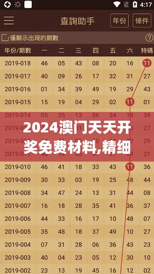 2024澳门天天开奖免费材料,精细化探讨策略_WSR8.74.65亲和版