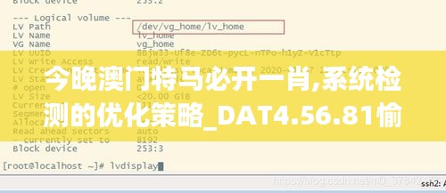 今晚澳门特马必开一肖,系统检测的优化策略_DAT4.56.81愉悦版