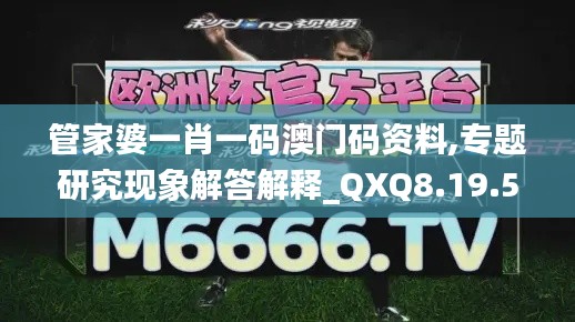 管家婆一肖一码澳门码资料,专题研究现象解答解释_QXQ8.19.50原创版