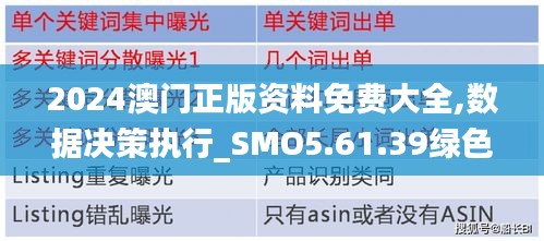 2024澳门正版资料免费大全,数据决策执行_SMO5.61.39绿色版