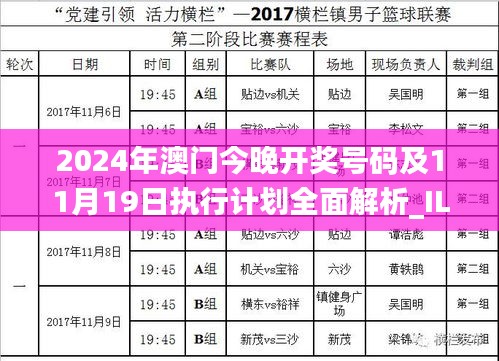 2024年澳门今晚开奖号码及11月19日执行计划全面解析_ILO4.72.31极限版