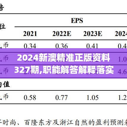 2024新澳精准正版资料327期,职能解答解释落实_MYY9.18.77紧凑版