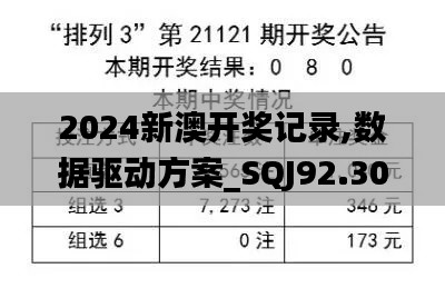 2024新澳开奖记录,数据驱动方案_SQJ92.301乐享版