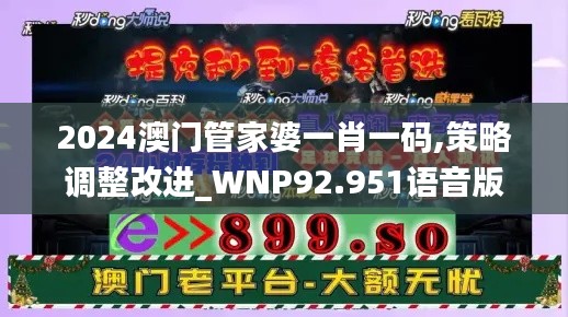 2024澳门管家婆一肖一码,策略调整改进_WNP92.951语音版