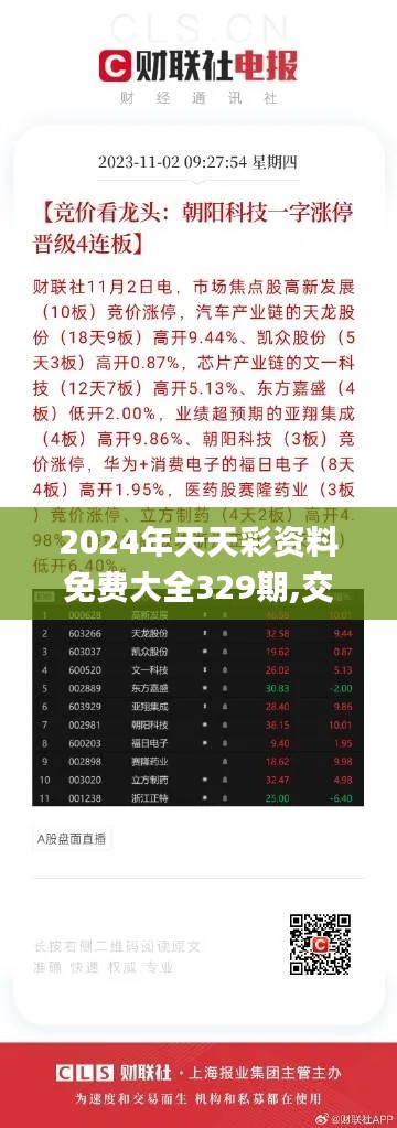 2024年天天彩资料免费大全329期,交叉学科_NFJ6.44