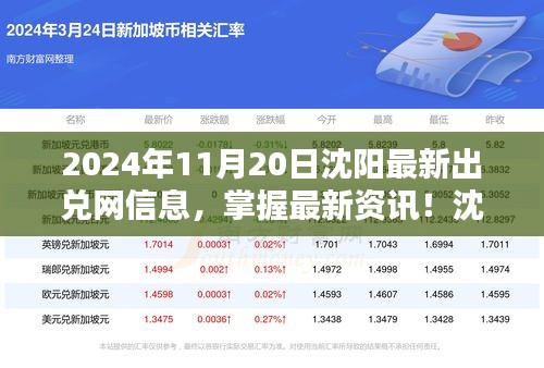 2024年11月20日沈阳最新出兑网信息，掌握最新资讯！沈阳出兑网信息查询全攻略（2024年11月版）