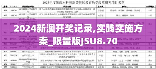 2024新澳开奖记录,实践实施方案_限量版JSU8.70