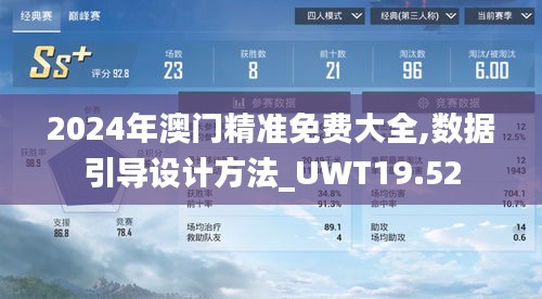 2024年澳门精准免费大全,数据引导设计方法_UWT19.52