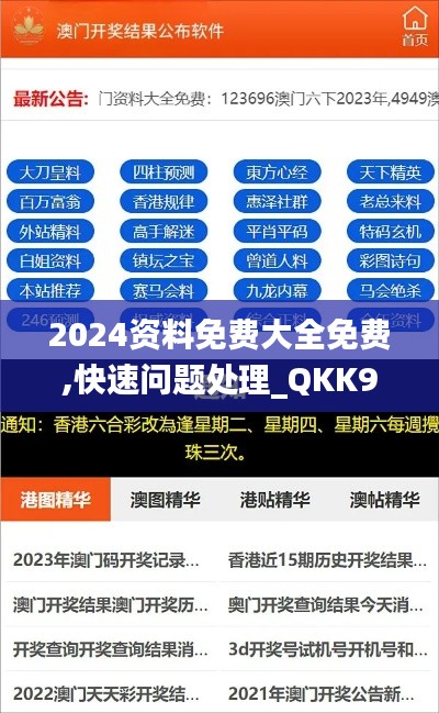 2024资料免费大全免费,快速问题处理_QKK9.70