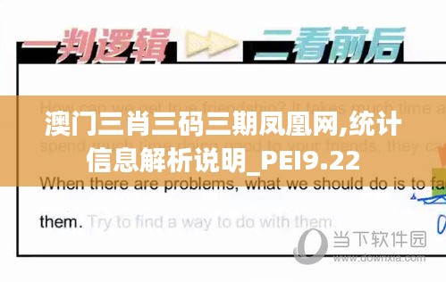 澳门三肖三码三期凤凰网,统计信息解析说明_PEI9.22