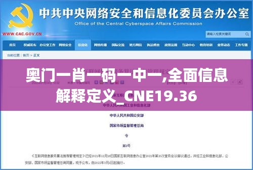 奥门一肖一码一中一,全面信息解释定义_CNE19.36