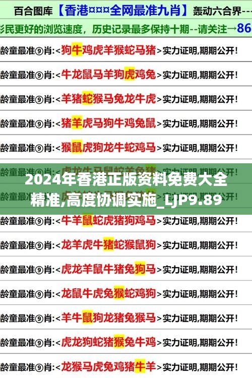 2024年香港正版资料免费大全精准,高度协调实施_LJP9.89