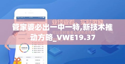 管家婆必出一中一特,新技术推动方略_VWE19.37