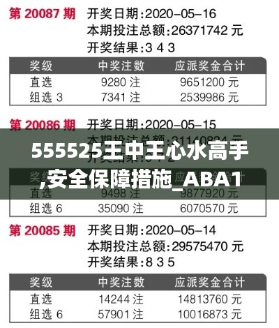 555525王中王心水高手,安全保障措施_ABA19.82