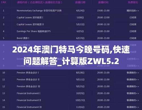 2024年澳门特马今晚号码,快速问题解答_计算版ZWL5.2