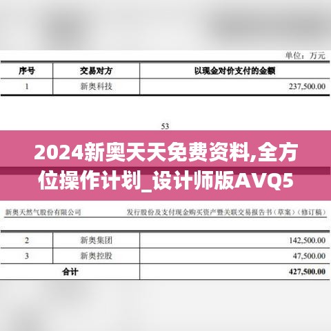 2024新奥天天免费资料,全方位操作计划_设计师版AVQ5.32