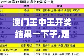 澳门王中王开奖结果一下子,定性解析明确评估_文化版LXZ13.37