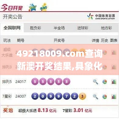 49218009.соm查询新澳开奖结果,具象化表达解说_生态版JBY13.48