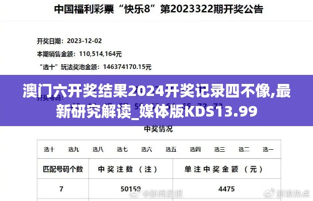 澳门六开奖结果2024开奖记录四不像,最新研究解读_媒体版KDS13.99