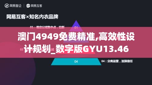 澳门4949免费精准,高效性设计规划_数字版GYU13.46