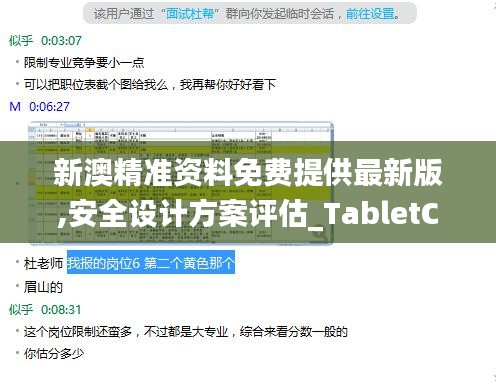 新澳精准资料免费提供最新版,安全设计方案评估_TabletCQD7.9