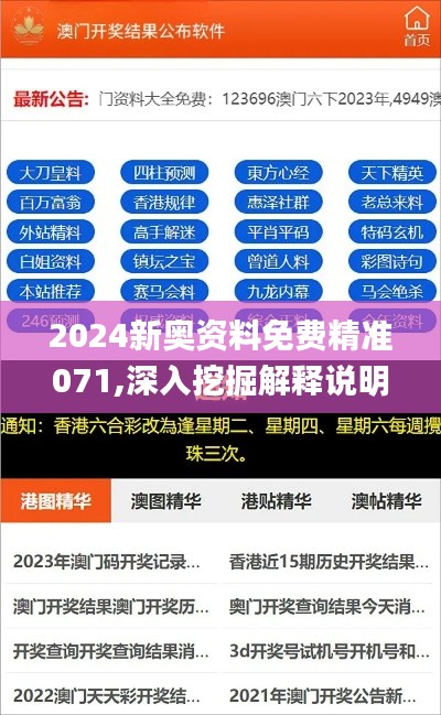 2024新奥资料免费精准071,深入挖掘解释说明_薪火相传版VRP7.63