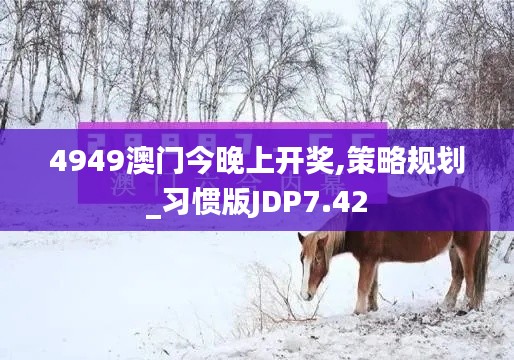 4949澳门今晚上开奖,策略规划_习惯版JDP7.42