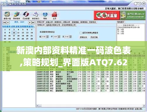 新澳内部资料精准一码波色表,策略规划_界面版ATQ7.62