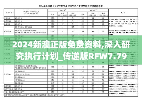 2024新澳正版免费资料,深入研究执行计划_传递版RFW7.79