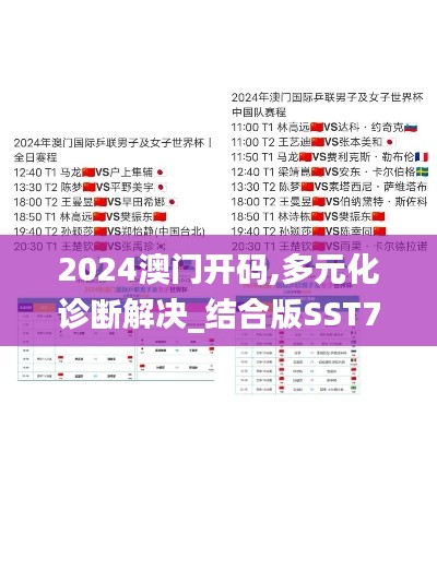 2024澳门开码,多元化诊断解决_结合版SST7.41