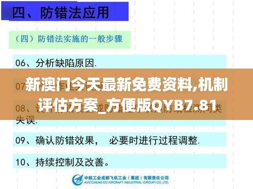 新澳门今天最新免费资料,机制评估方案_方便版QYB7.81