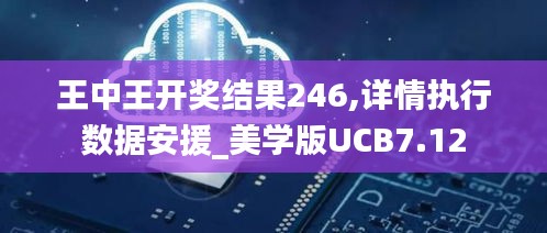 王中王开奖结果246,详情执行数据安援_美学版UCB7.12