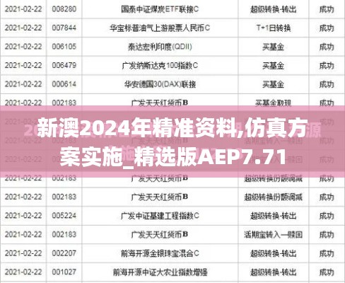 新澳2024年精准资料,仿真方案实施_精选版AEP7.71