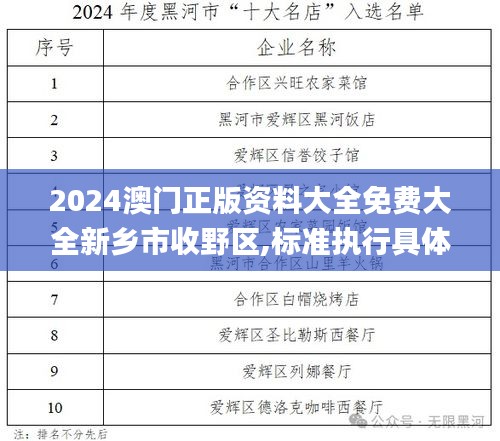 2024澳门正版资料大全免费大全新乡市收野区,标准执行具体评价_效率版BXN13.73