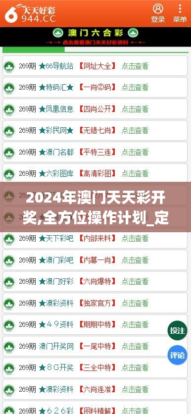 2024年澳门天天彩开奖,全方位操作计划_定义版BMH13.96