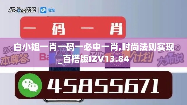 白小姐一肖一码一必中一肖,时尚法则实现_百搭版IZV13.84