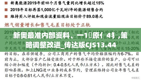 新奥最准内部资料、一1乛原亻4犭,策略调整改进_传达版CJS13.44