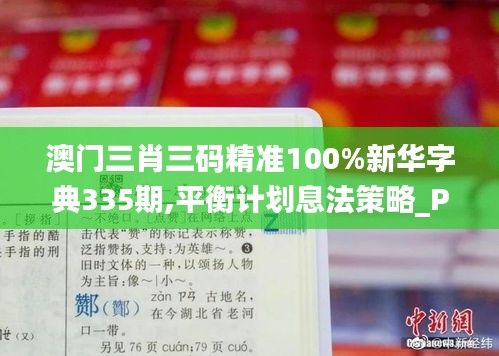 澳门三肖三码精准100%新华字典335期,平衡计划息法策略_PGD7.440丰富版