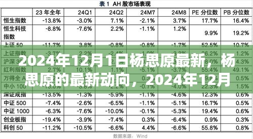 杨思原最新动向，2024年12月1日的观点探析