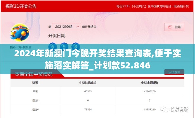 2024年新澳门今晚开奖结果查询表,便于实施落实解答_计划款52.846