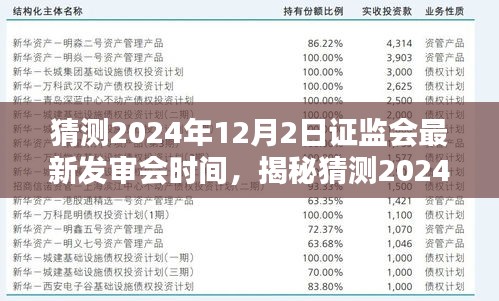 揭秘，预测2024年12月2日证监会发审会时间及其特性、体验、竞品对比与用户洞察