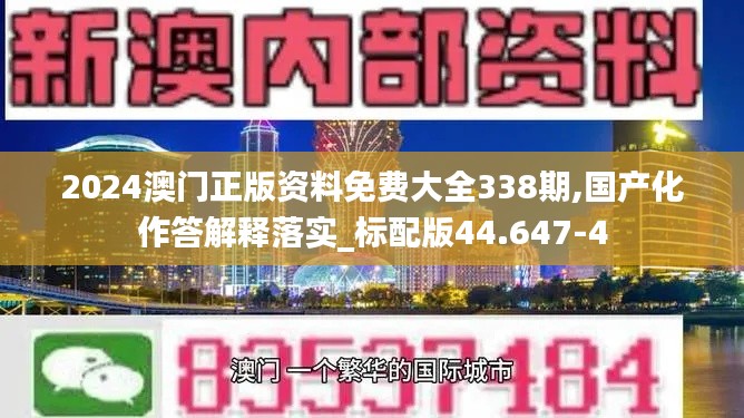 2024澳门正版资料免费大全338期,国产化作答解释落实_标配版44.647-4