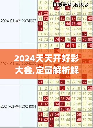 2024天天开好彩大会,定量解析解释法_EDS11.712数线程版