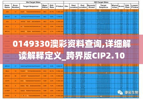 0149330澳彩资料查询,详细解读解释定义_跨界版CIP2.10