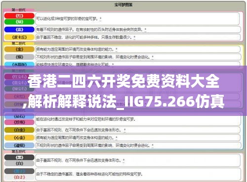 香港二四六开奖免费资料大全,解析解释说法_IIG75.266仿真版