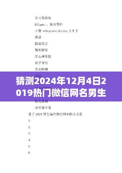 ​​探秘自然秘境，揭秘男生微信网名之旅，预测2024年热门微信网名男生榜单​​