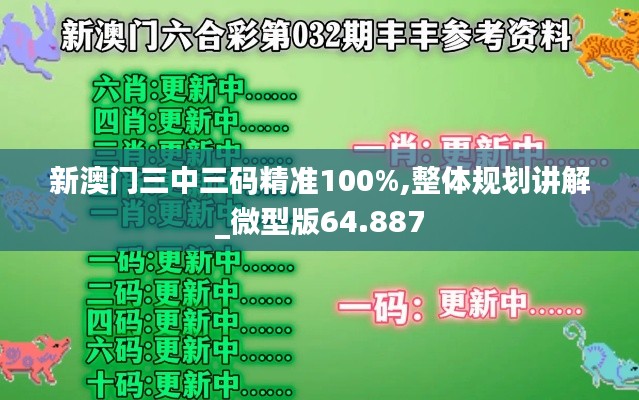 新澳门三中三码精准100%,整体规划讲解_微型版64.887