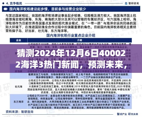 揭秘2024年海洋科技领域动向，预测未来热门新闻与重磅动向