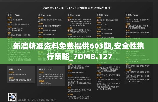 新澳精准资料免费提供603期,安全性执行策略_7DM8.127